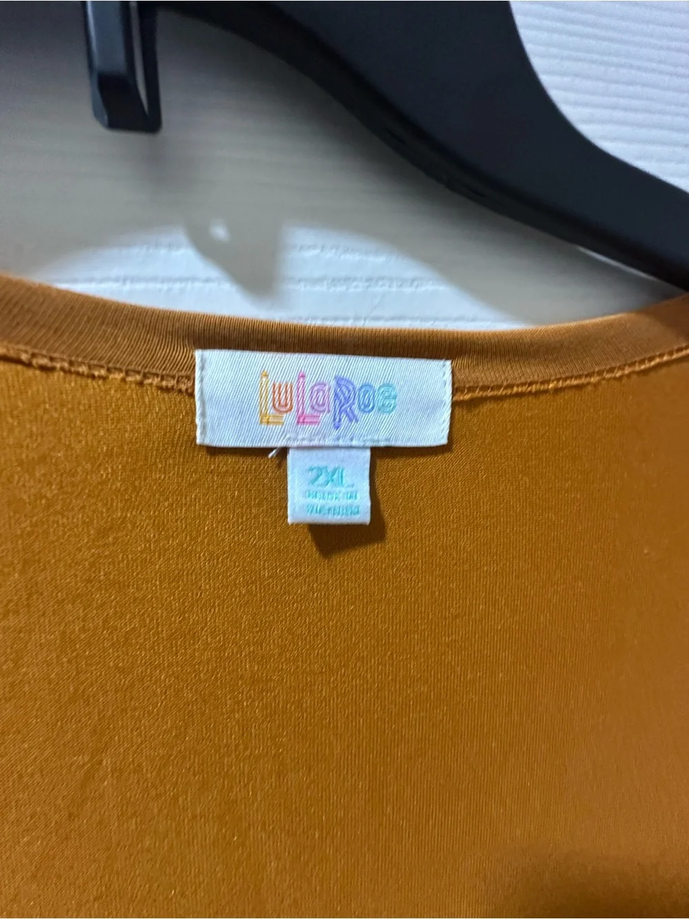 LuLaRoe Mustard Crewneck Top